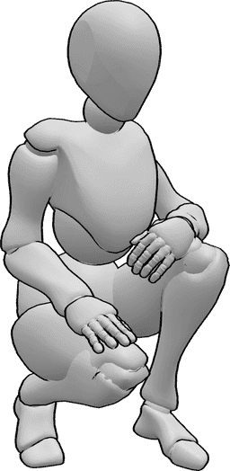 Referencia de poses- Posturas en cuclillas