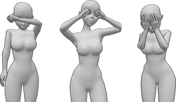 Posen-Referenz- Anime pose referenz