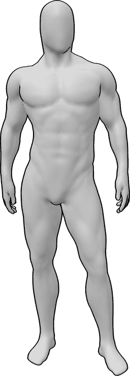 Referência de poses- Referência do corpo masculino
