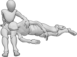 Referência de poses- homem descansando no colo de uma mulher - homem descansando no colo de uma mulher
