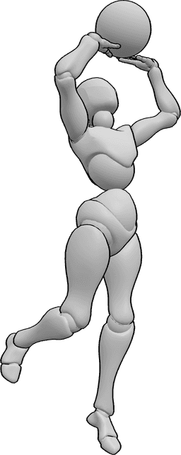 Referência de poses- Poses da bola de arremesso
