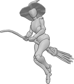 Pose Reference- Witch drawing references