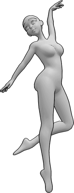 Riferimento alle pose- Posizioni di danza anime