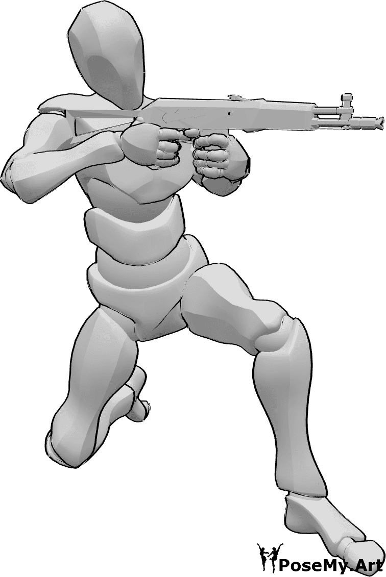 Gun Poses - CLIP STUDIO ASSETS