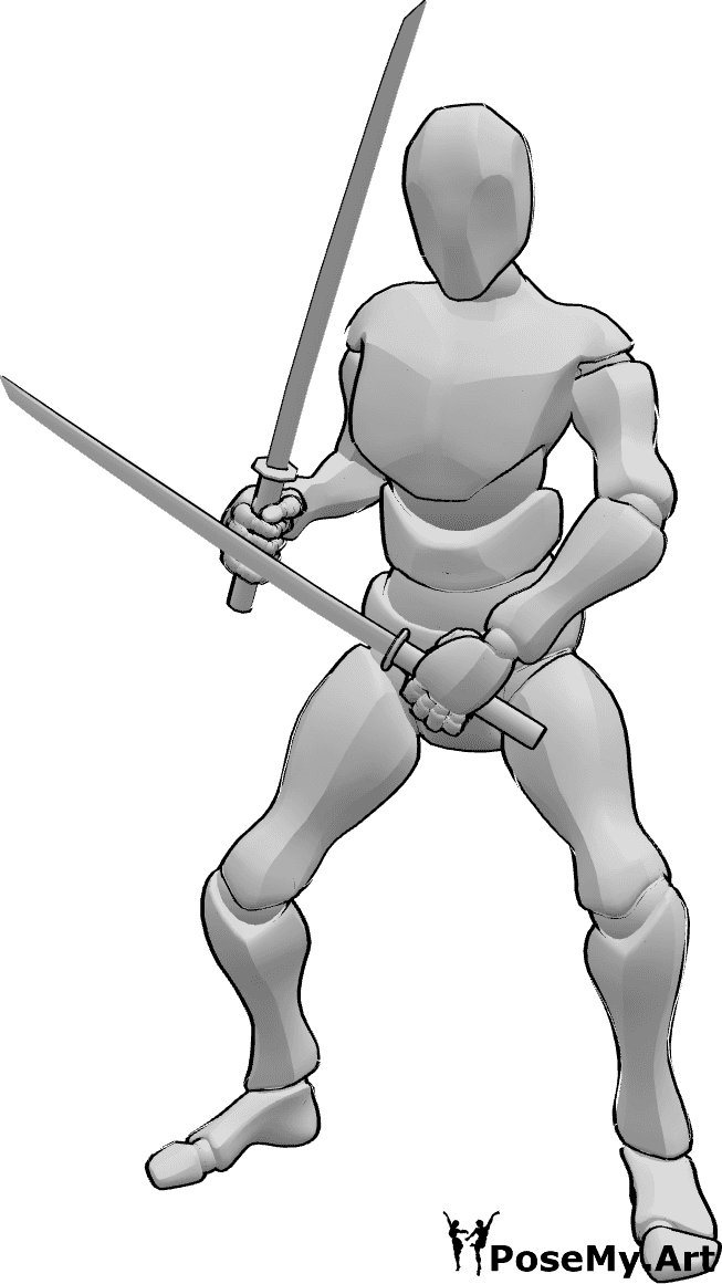 Katana Fighting Poses Drawing Reference – Otosection