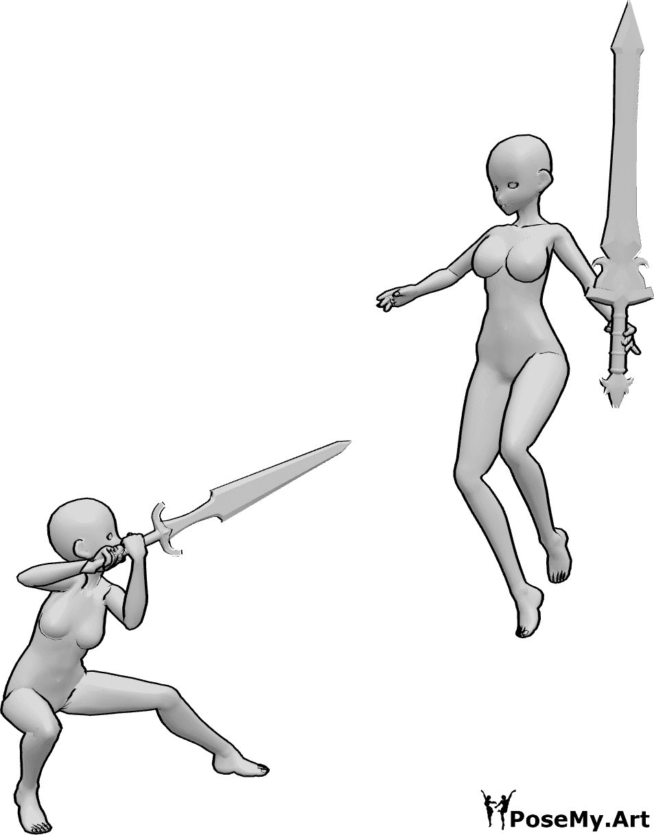 anime sword fighting stance base