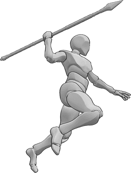 Referência de poses- Poses de lança