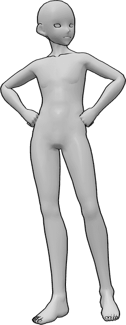 Referência de poses- Poses corporais de anime homem