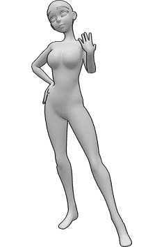 Pose Reference- Anime body poses