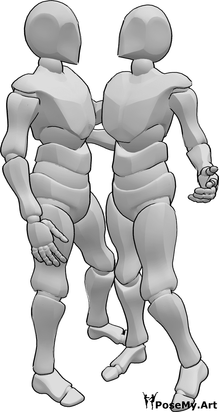 Referência de poses- Amigos masculinos em pose de abraço - Amigos masculinos a abraçarem-se em pose
