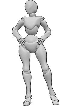 Pose Reference- Holding hips poses