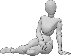 Pose Reference- Knee sitting poses