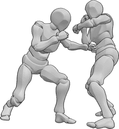 Pose Reference- Fighting action poses