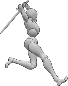 Référence des poses- Poses dynamiques de l'épée