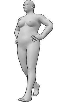 Pose Reference- Fat body drawing references