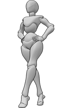 Référence des poses- Modèle féminin pose références