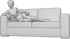 Pose Reference- Couch drawing references