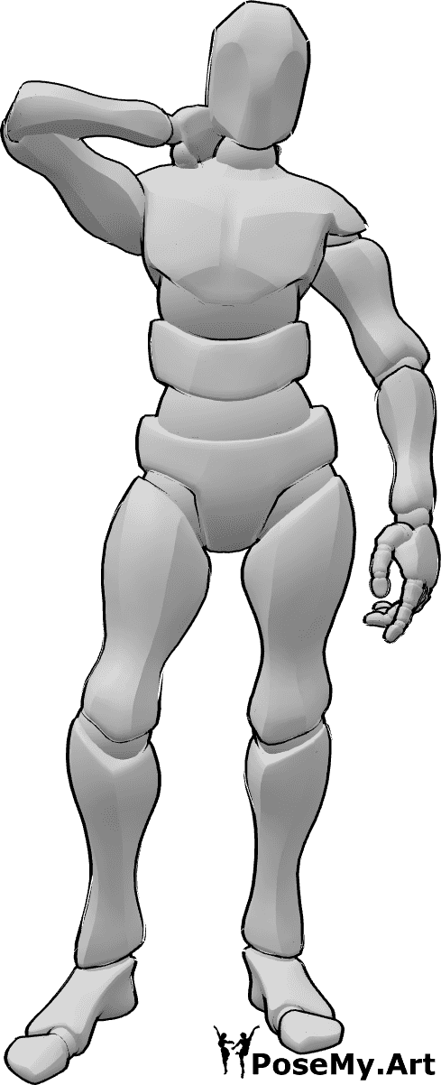 Casual Pose Reference - Male standing casual pose | PoseMy.Art