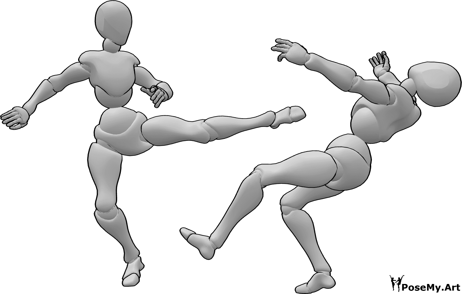 ArtStation - 404 Dynamic Female Fighting Pose | Artworks