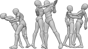 Pose Reference- People dancing reference - People are ballroom dancing, drawing people reference