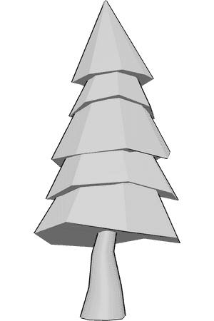 Pose Reference- Pine tree reference - 3D Pine tree drawing reference