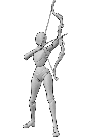 Référence des poses- Références de l'arc et de la flèche