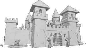 Pose Reference- Guards on battlements - Male guards patrolling the castle walls, scanning the horizon