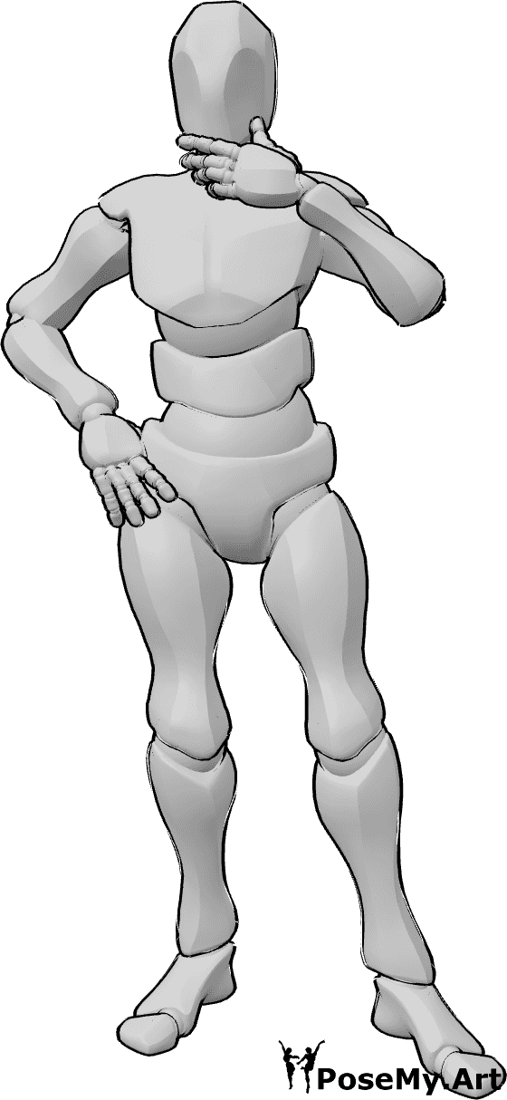 Male Body with Skeleton Ballet Pose 3D Model ~ Modèle 3D #90941482