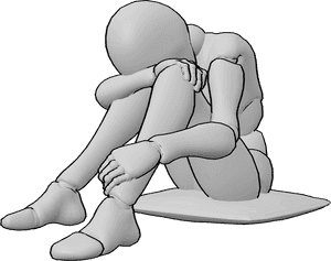 Pose Reference- Depression pose
