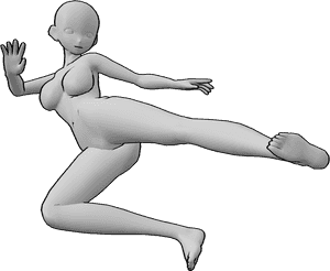 Pose Reference- Anime figure drawing reference