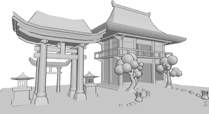 Pose Reference- Background drawing reference