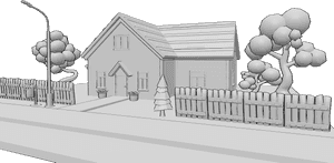 Pose Reference- House drawing reference