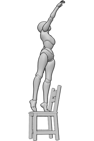 Pose Reference- Reaching up pose