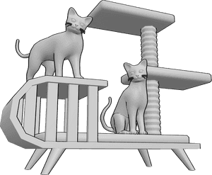 Pose Reference- Cat drawing reference