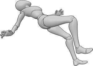 Pose Reference- Falling down pose