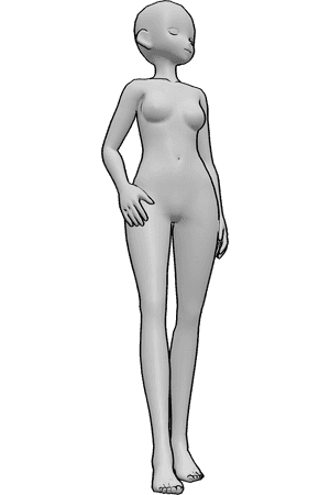 Pose Reference- Anime head reference
