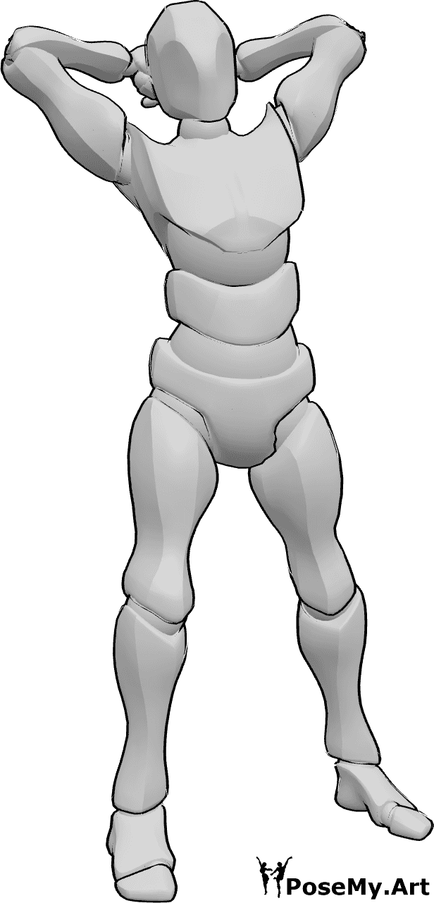 3D Male Hero Pose Reference Go Boldly Stock Image - Illustration of posing,  greatest: 79940573