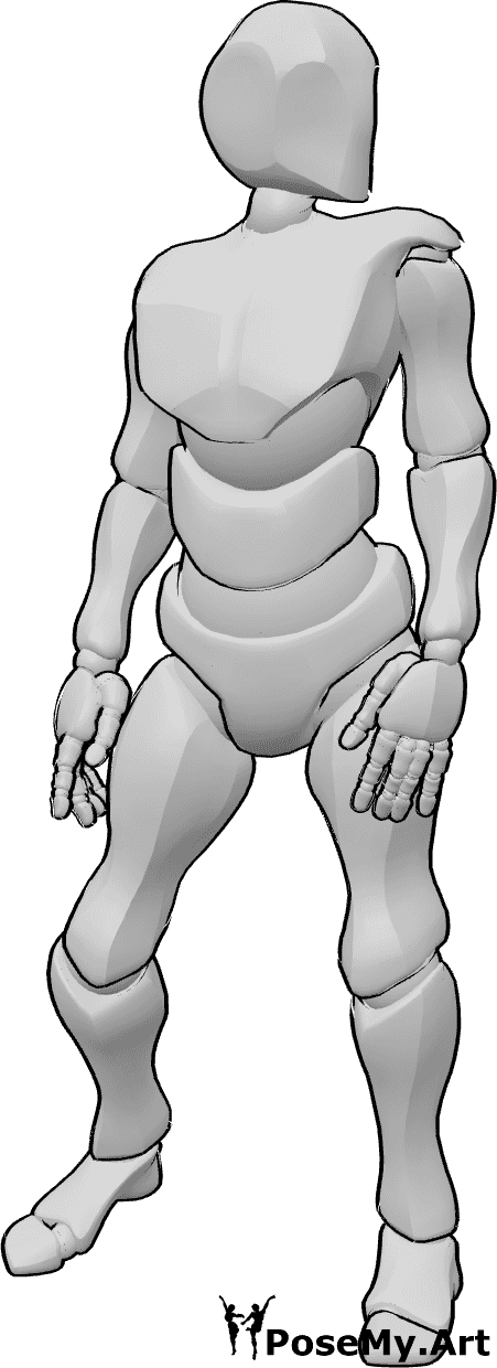 Cheerful Man Character in Standing Pose. 20742989 Vector Art at Vecteezy