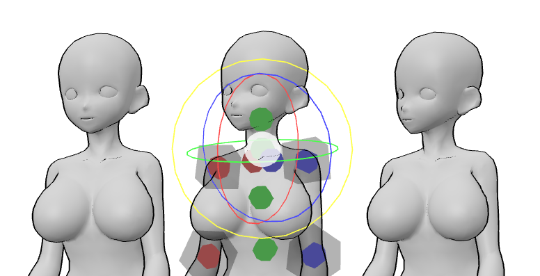 PoseMyArt reference poses, rotating head