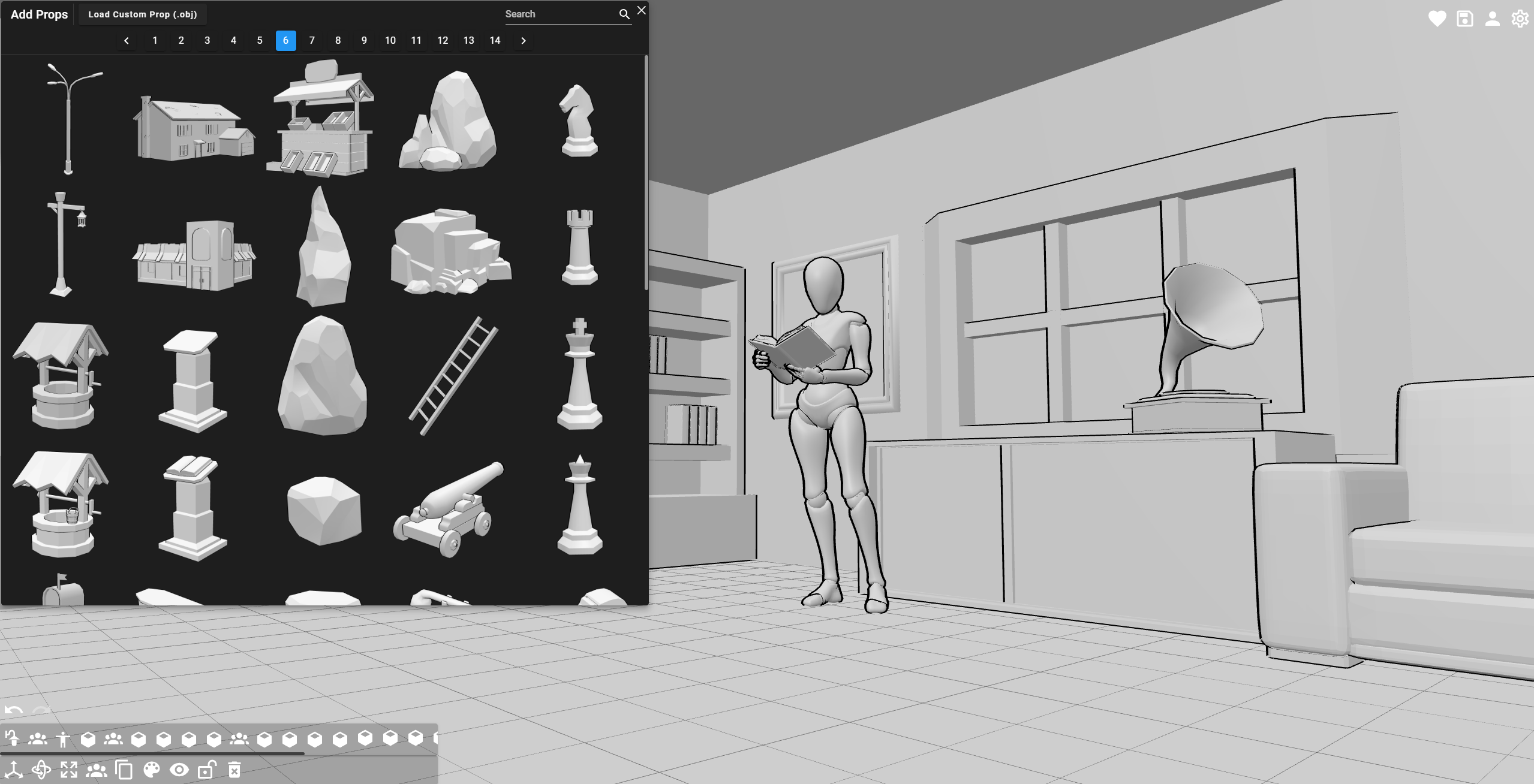 PoseMyArt's Big Props Library