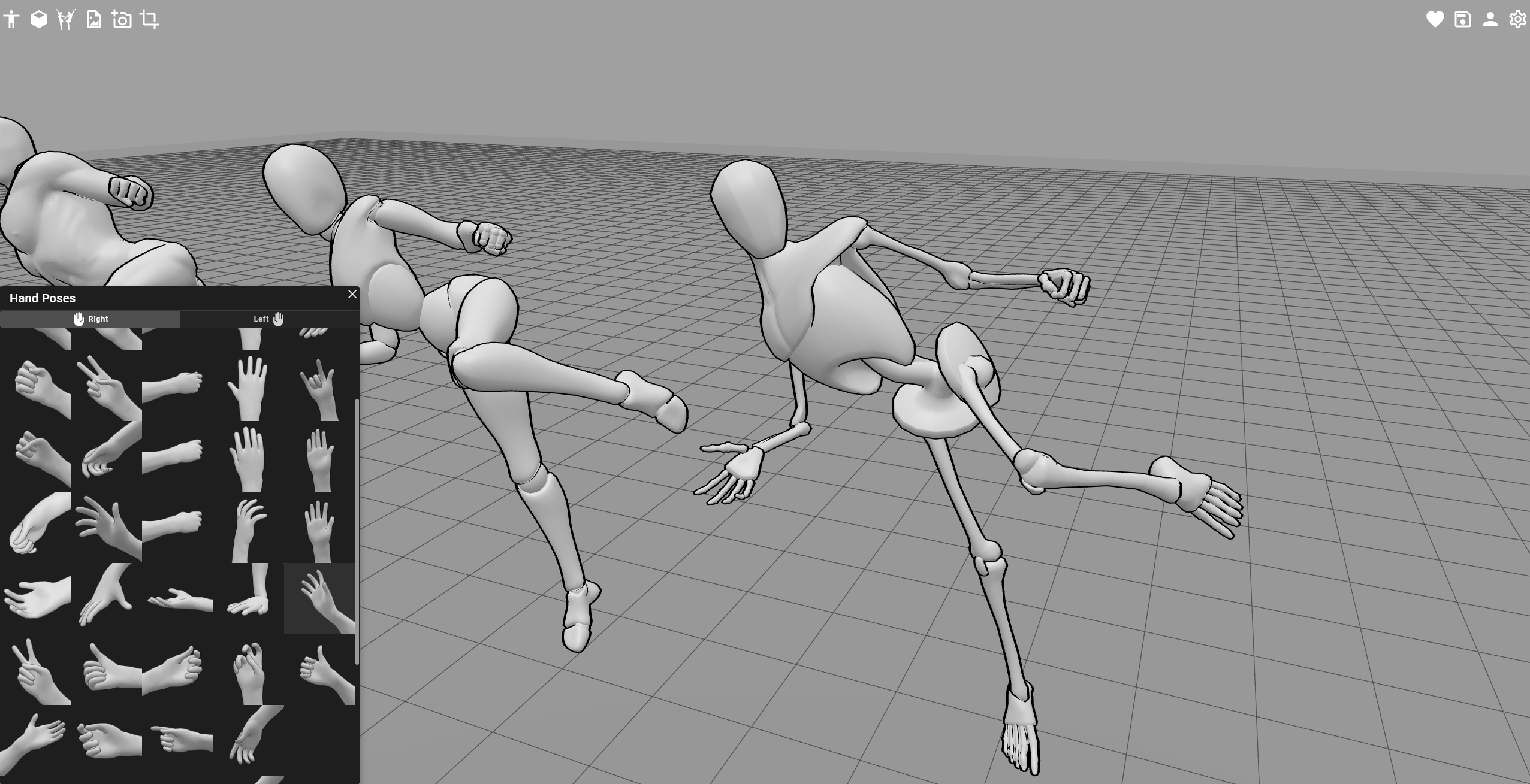 PoseMyArt's Hand Poses Library