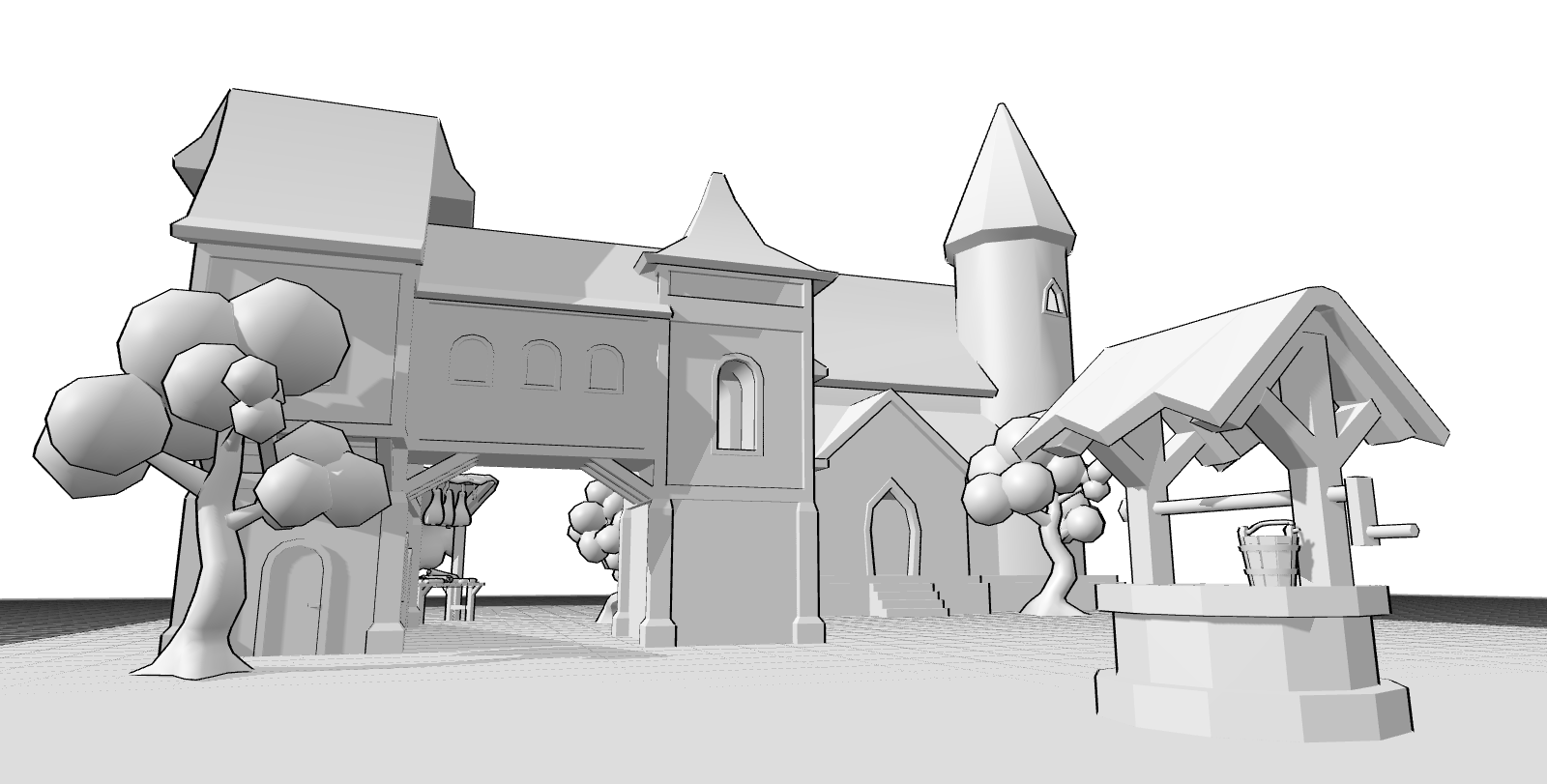 3D background drawing reference