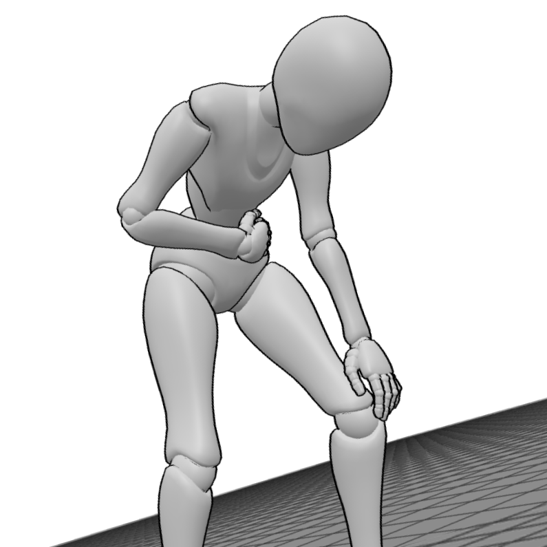 injured female dramatic pose with dutch angle | 471