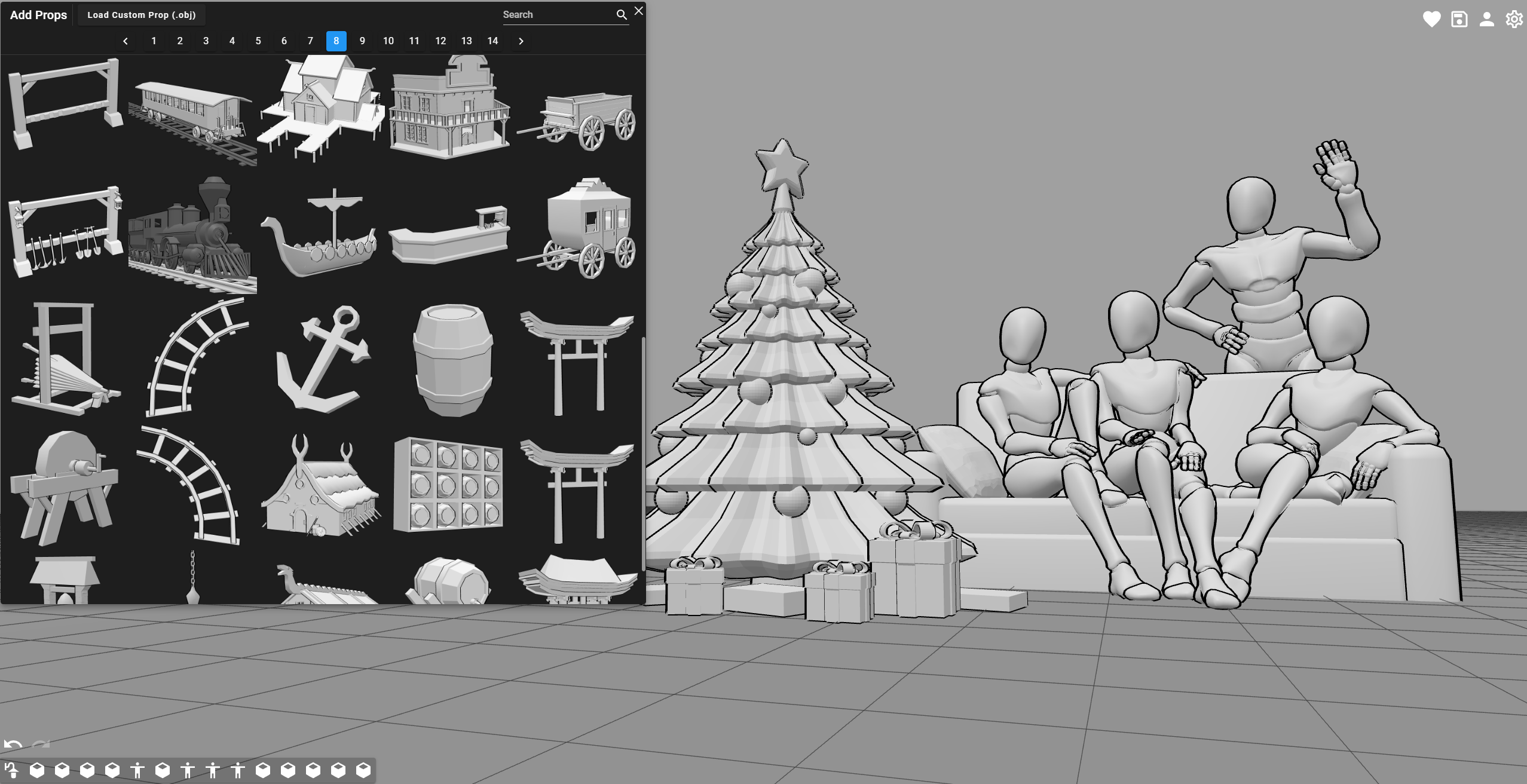 PoseMyArt's Props Library Variety