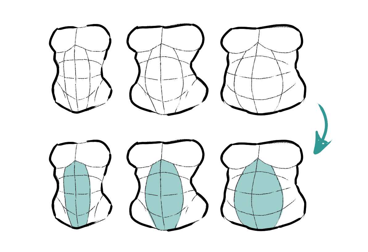 Drawing skinny and curvy body types|593