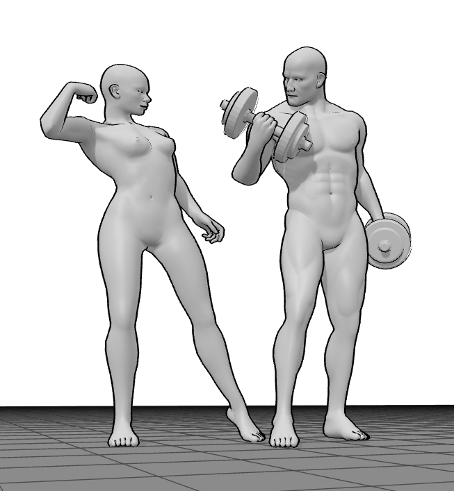 PoseMyArt Muscular Models |455