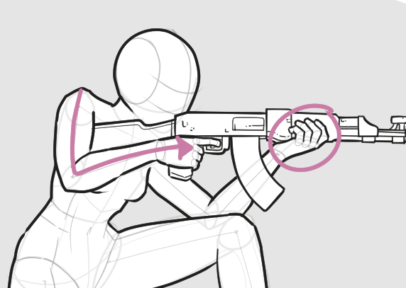 AK grip - Hands positioning |367