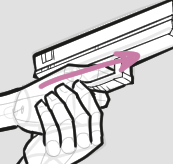 Pistol grip - Index finger's direction