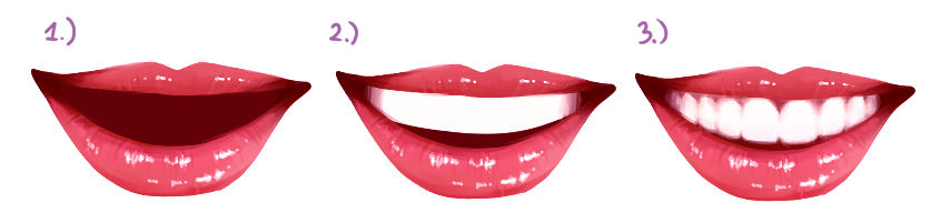 step by step dental arch illustration