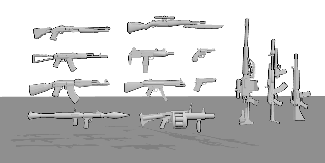 PoseMyArt Gun Library
